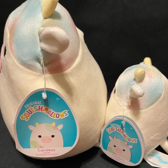 NWT CANDESS The Cow Squishmallow SET 8” and 5” - Picture 3 of 4